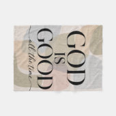 GOD IS GOOD | キリスト教 フリースブランケット (正面(横))