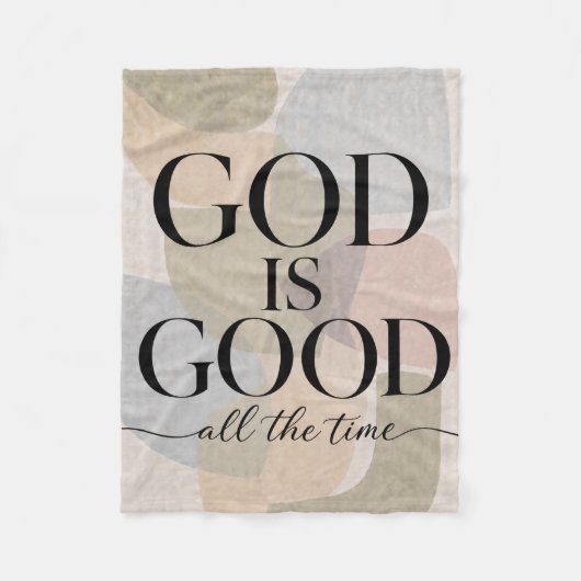 GOD IS GOOD | キリスト教 フリースブランケット (正面)