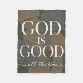 GOD IS GOOD | キリスト教 フリースブランケット (正面)