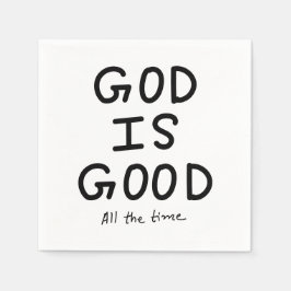 God is good all the time スタンダードカクテルナプキン