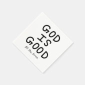 God is good all the time スタンダードカクテルナプキン (角)
