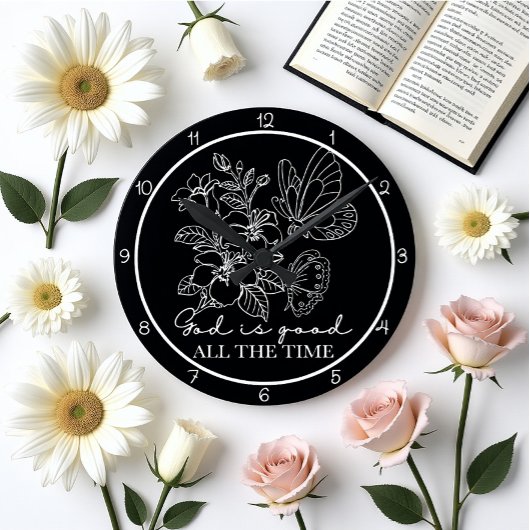 God Is Good All The Time Art ラウンド壁時計