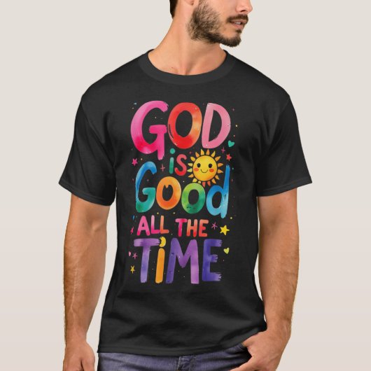God Is Good All The Time Jesus Christ Christian Gi Tシャツ (正面)