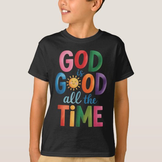 God Is Good All The Time Jesus Christ Christian Gi Tシャツ (正面)