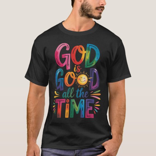 God Is Good All The Time Jesus Christ Christian Gi Tシャツ (正面)