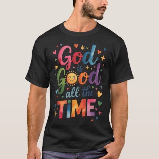 God Is Good All The Time Jesus Christ Christian Gi Tシャツ (正面)