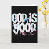 God Is Good All The Time Religious Faith Christian カード (黄色い花)