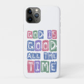 God is good All the time Retro faith Case-Mate iPhoneケース (裏)