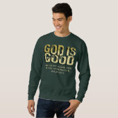 GOD IS GOOD BIBLE VERSE スウェットシャツ (正面フル)