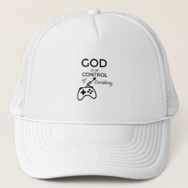 God Is In Control Christian Baseball Cap - Embroid キャップ