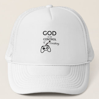 God Is In Control Christian Baseball Cap - Embroid キャップ