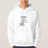 God Is In Control Christian Hoodie - Minimalist Bi パーカ (正面)
