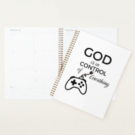  God Is In Control Christian Spiral Notebook - Fai プランナー手帳