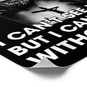 God Is Like Oxygen I Can't See Him I Can't Live Wi ポスター (角)