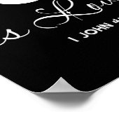 God Is Love 1 John 4_8 Bible Verse Christian Scrip ポスター (角)