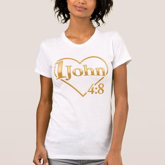 God Is Love - 1 John 4:8 by All43 Tシャツ (正面)