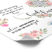 God is Love Bible Verse Inspirational Phrases ポスター (角)