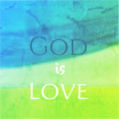God is Love Inspirational シール (正面)