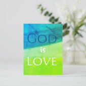 God is Love Inspirational ポストカード (スタンド正面)