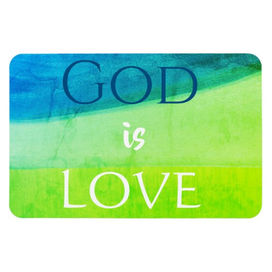 God is Love Inspirational Magnet マグネット (横)
