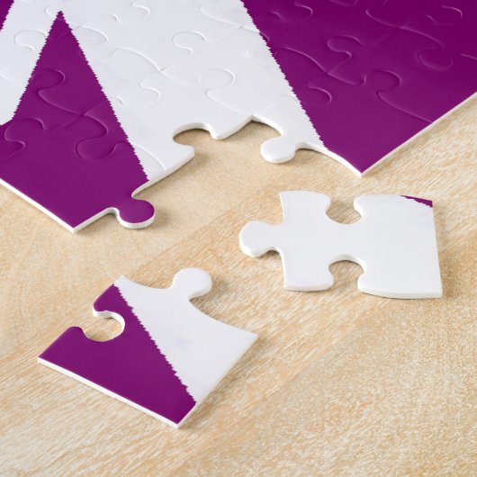 "God Is Love" Mystical Deep Purple (1 John 4:16)  ジグソーパズル (側面)