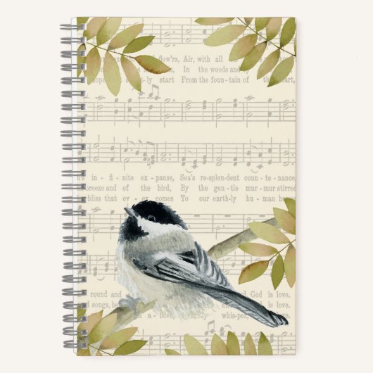 God is Love Notebook with Bird ノートブック (正面)