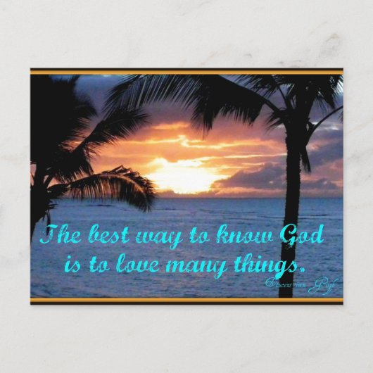 God is Love Postcard ポストカード (正面)