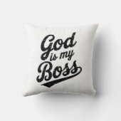 God is my boss クッション (裏面)