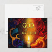 God Is My Light Postcard ポストカード (正面/裏面)