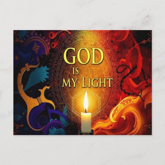 God Is My Light Postcard ポストカード (正面)