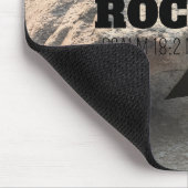 God is My Rock Bible Verse Black Cross Christian マウスパッド (コーナー)