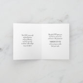 God is My Rock Bible Verse White Cross Christian カード (内部)