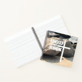 God is My Rock Bible Verse White Cross Christian ノートブック (内部)