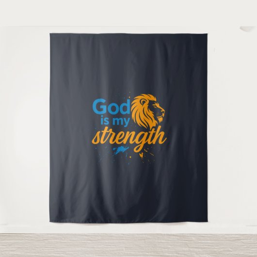 God is my strength  タペストリー (正面)