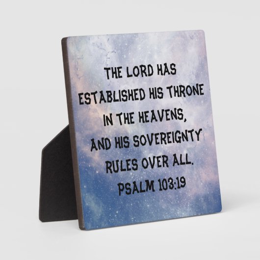 God is Sovereign フォトプラーク (正面)