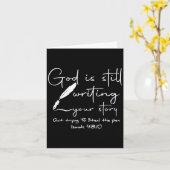 God Is Still Writing Your Story Quit Trying To Ste カード (黄色い花)