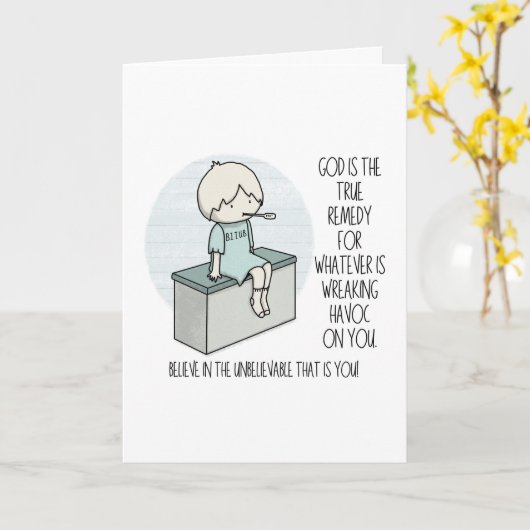 God is the Remedy カード (黄色い花)