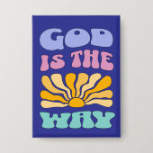 God is the Way 缶バッジ (正面)