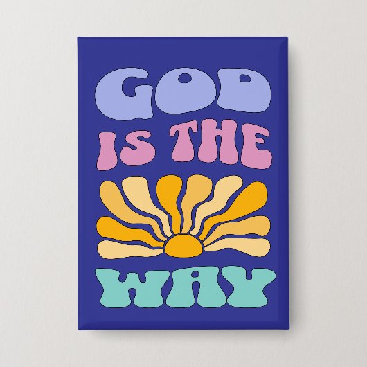 God is the Way 缶バッジ (正面)