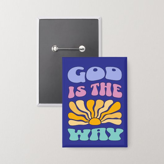 God is the Way 缶バッジ (正面/裏面)