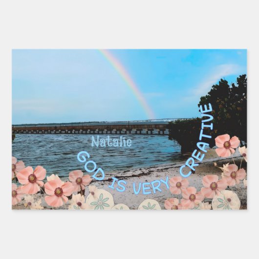 God is very creative  ラッピングペーパーシート (正面3)