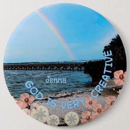 God is Very Creative  缶バッジ