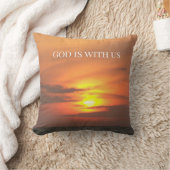 God is with Us  - Sunset Peace クッション (ブランケット)