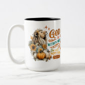 God Is Within Her... ツートーンマグカップ (左)