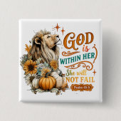 God Is Within Her...  缶バッジ (正面)