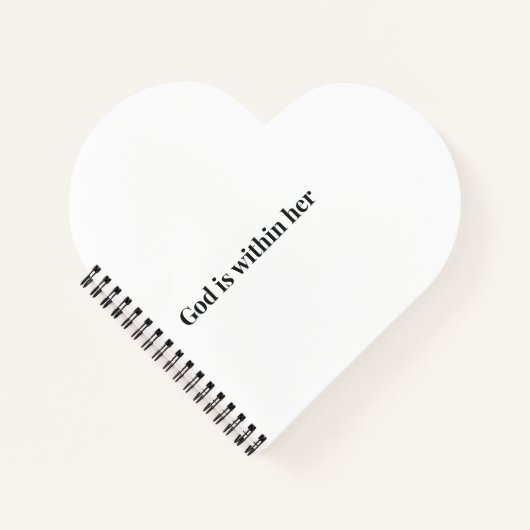 God Is Within Her Notebook Psalm 46:5 Christian ノートブック (正面)