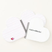God Is Within Her Notebook Psalm 46:5 Christian ノートブック (内部)