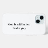 God Is Within Her Phone Case Christian Bible Verse Case-Mate iPhoneケース (裏面 (横))