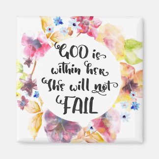 God is Within Her She Will Not Fail Art Print マグネット