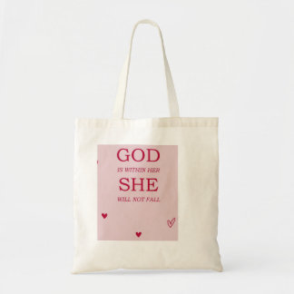 God is within Her she will not fail TOTE bag トートバッグ